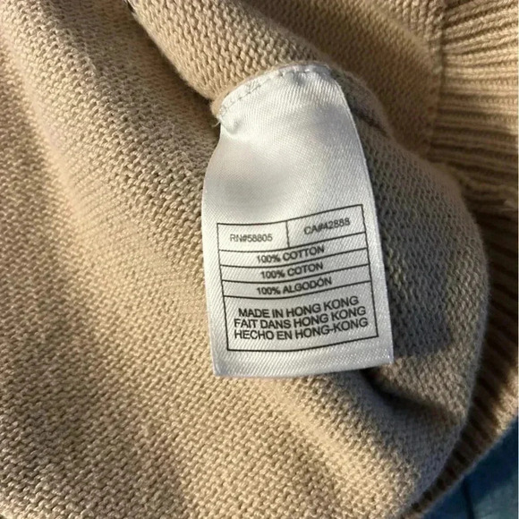 Oak Hill Sweater Mens Size 3XLT 1/4 Zip Cowl Neck Comfort Stretch - Picture 4 of 5